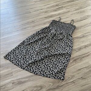 SHEIN Curve 1XL Floral Black and White Dress